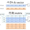 ベクトル、行列、データフレーム、リスト、配列、テーブルの違い